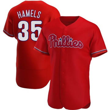 Men’s COLE HAMELS Philadelphia Phillies Jersey-Style #35 LIME GREEN TShirt  Large