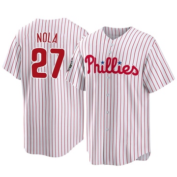 Aaron Nola Philadelphia Phillies Youth Home Replica Player Jersey -  White/Scarlet