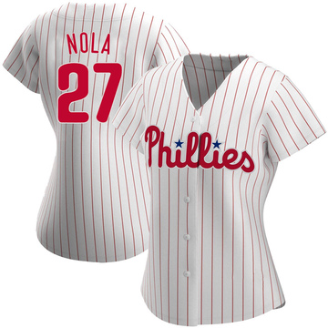 Aaron Nola Phillies stripes jersey Fanatics #A786393