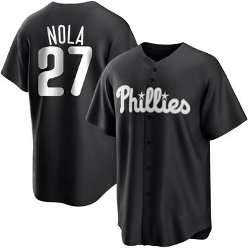 Kids Girls Aaron Nola Philadelphia Phillies Jersey-Style PURPLE Tshirt Lg  14-16