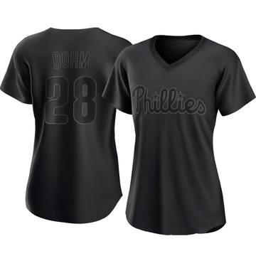 Nike Philadelphia Phillies ALEC BOHM Sewn Throwback Baseball Jersey Bl –