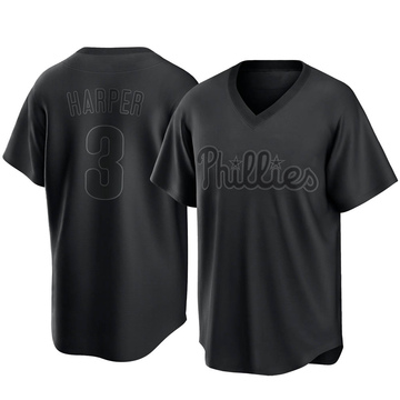 Men Philadelphia Phillies Bryce Harper #3 Black Golden Edition Jersey – The  Beauty You Need To See