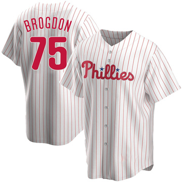 Philadelphia Phillies Connor Brogdon #40 Game Used Red Jersey E ST BP XL 708