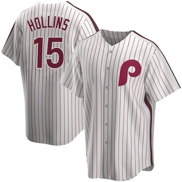 Men's Philadelphia Phillies Dave Hollins White Home Jersey - Authentic