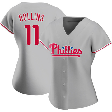 Jimmy Rollins Women's Authentic Philadelphia Phillies White Home Jersey -  Philadelphia Store