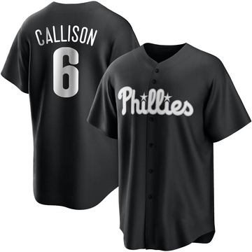 Replica Johnny Callison Men's Philadelphia Phillies White Black/ Jersey