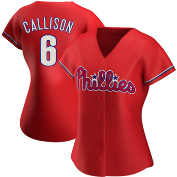 Replica Johnny Callison Women's Philadelphia Phillies Red Alternate Jersey