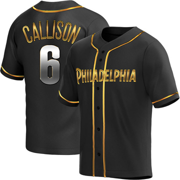 Replica Johnny Callison Youth Philadelphia Phillies Black Golden Alternate Jersey