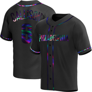 Replica Johnny Callison Youth Philadelphia Phillies Black Holographic Alternate Jersey