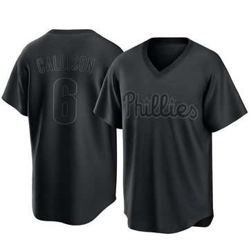 Replica Johnny Callison Youth Philadelphia Phillies Black Pitch Fashion Jersey