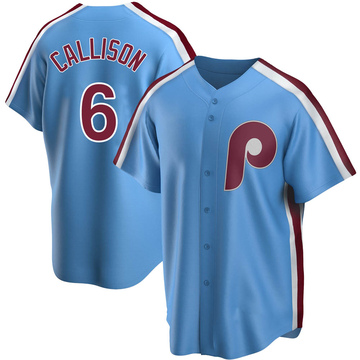 Replica Johnny Callison Youth Philadelphia Phillies Light Blue Road Cooperstown Collection Jersey