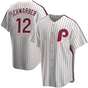 Kyle Schwarber Philadelphia Phillies Jersey white pinstripes – Classic  Authentics