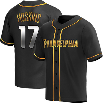 Men's Majestic Rhys Hoskins Big Fella Black Philadelphia Phillies 2019  Players' Weekend Authentic Player Jersey