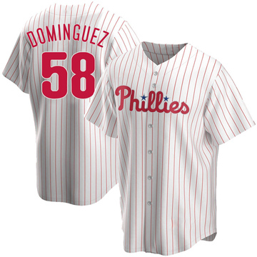 Men's Philadelphia Phillies Seranthony Domínguez Nike White Home Replica  Player Jersey