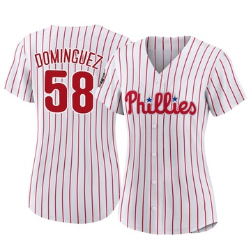 Men's Philadelphia Phillies Seranthony Domínguez Nike White Home Replica  Player Jersey