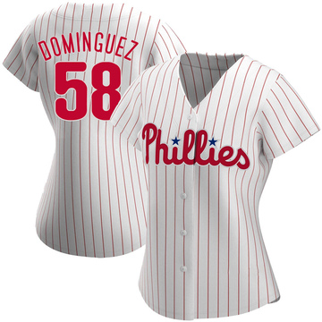 Men's Philadelphia Phillies Seranthony Domínguez Nike White Home Replica  Player Jersey