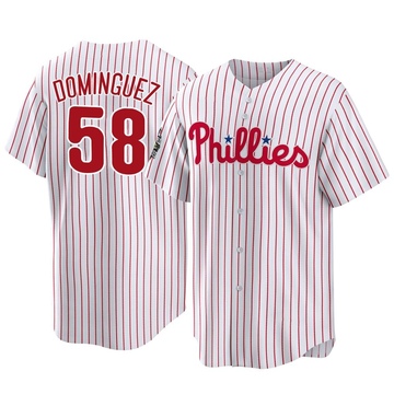 Men's Philadelphia Phillies Seranthony Domínguez Nike White Home Replica  Player Jersey